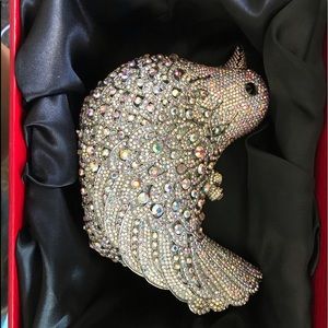Fawziya Bird Hard Case/ Clutch Bag
